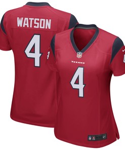 Deshaun Watson Houston Texans Womens Team Color Game Jersey - Red Nfl - Robokeg