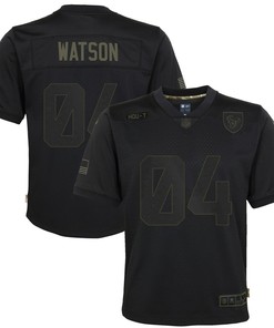Deshaun Watson Houston Texans Youth 2020 Salute To Service Game Jersey - Black - Robokeg