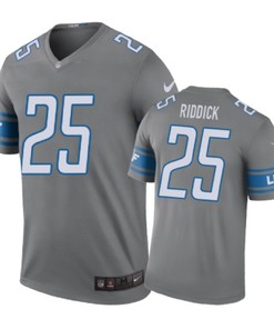 Detroit Lions #25 Theo Riddick Nike Color Rush Gray Jersey - Robokeg