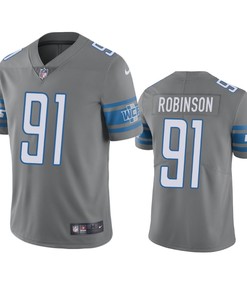 Detroit Lions Ashawn Robinson Gray Nike Color Rush Limited Jersey - Robokeg
