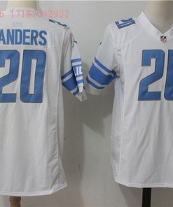 Detroit Lions Barry Sanders #20 2020 Nfl White Jersey Jersey - Robokeg