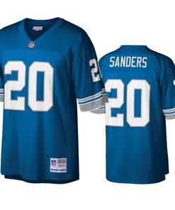 Detroit Lions Barry Sanders Blue Legacy Replica Jersey - Robokeg