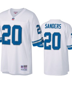 Detroit Lions Barry Sanders White Legacy Replica Jersey - Robokeg