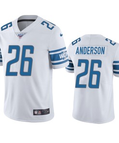 Detroit Lions C.j. Anderson White 100th Season Vapor Limited Jersey - Robokeg