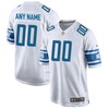 Detroit Lions Custom Game Jersey White Custom Jerseys Nfl - Robokeg