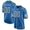 Detroit Lions Custom Team Color Game Jersey Blue Custom Jerseys Nfl - Robokeg
