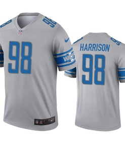 Detroit Lions Damon Harrison Gray Inverted Legend Jersey - Robokeg