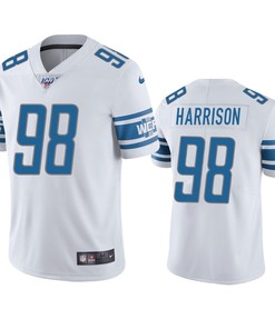 Detroit Lions Damon Harrison White 100th Season Vapor Limited Jersey - Robokeg
