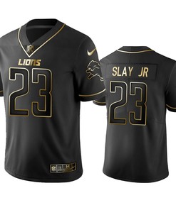 Detroit Lions Darius Slay Jr Black Golden Edition 2019 Vapor Untouchable Limited Jersey - Mens - Robokeg
