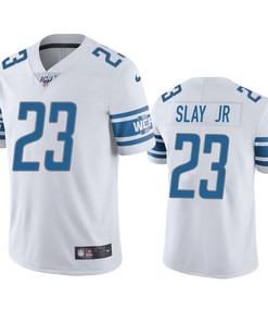 Detroit Lions Darius Slay White 100th Season Vapor Limited Jersey - Robokeg