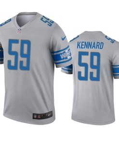 Detroit Lions Devon Kennard Gray Inverted Legend Jersey - Robokeg