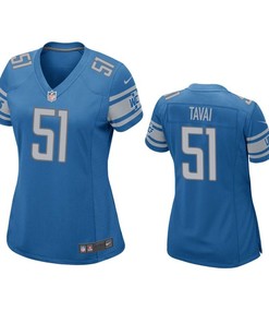 Detroit Lions Jahlani Tavai 2019 Nfl Draft Blue Game Womens Jersey - Robokeg