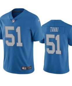 Detroit Lions Jahlani Tavai 2019 Nfl Draft Blue Vapor Limited Jersey - Robokeg