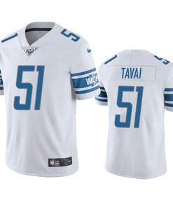 Detroit Lions Jahlani Tavai White 100th Season Vapor Limited Jersey - Robokeg