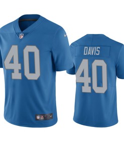 Detroit Lions Jarrad Davis Blue Vapor Limited Jersey - Robokeg