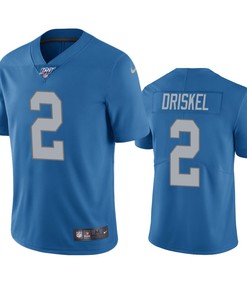 Detroit Lions Jeff Driskel Blue 100th Season Vapor Limited Jersey - Robokeg