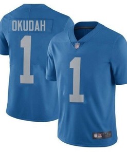 Detroit Lions Jeff Okudah #1 2020 Nfl Blue Jersey Jersey - Robokeg