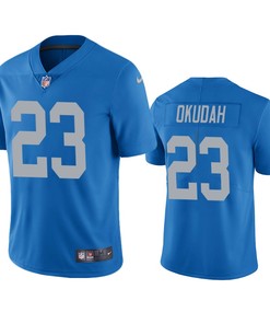 Detroit Lions Jeff Okudah Blue 2020 Nfl Draft Vapor Limited Jersey - Robokeg
