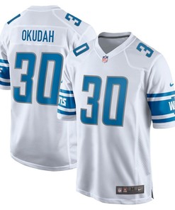 Detroit Lions Jeff Okudah White 2020 Nfl Draft First Round Pick Game Jersey - Robokeg
