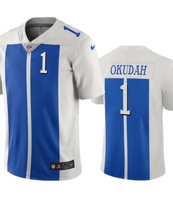 Detroit Lions Jeff Okudah White Blue City Edition Vapor Limited Jersey - Robokeg