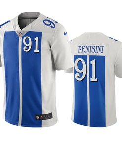 Detroit Lions John Penisini White Blue City Edition Vapor Limited Jersey - Robokeg