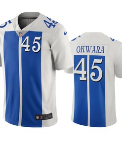 Detroit Lions Julian Okwara White Blue City Edition Vapor Limited Jersey - Robokeg