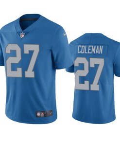 Detroit Lions Justin Coleman Blue Vapor Limited Jersey - Robokeg