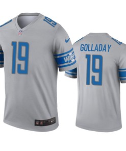 Detroit Lions Kenny Golladay Gray Inverted Legend Jersey - Robokeg