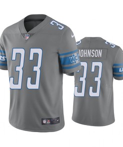 Detroit Lions Kerryon Johnson Steel Nike Color Rush Limited Jersey - Robokeg