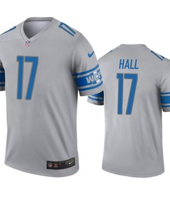 Detroit Lions Marvin Hall Gray Inverted Legend Jersey - Robokeg