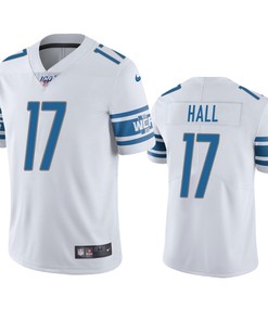 Detroit Lions Marvin Hall White 100th Season Vapor Limited Jersey - Robokeg