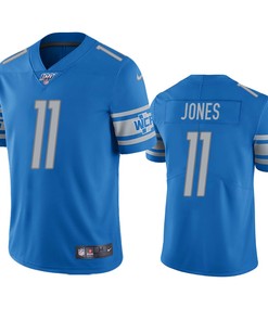 Detroit Lions Marvin Jones Light Blue 100th Season Vapor Limited Jersey - Robokeg
