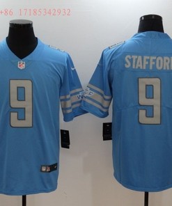 Detroit Lions Matthew Stafford #9 2020 Nfl Blue Jersey Jersey - Robokeg
