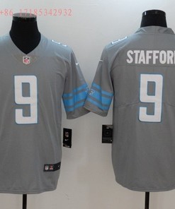 Detroit Lions Matthew Stafford #9 2020 Nfl Grey Jersey Jersey - Robokeg