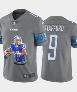 Detroit Lions Matthew Stafford #9 Nfl 2020 Grey Jersey - Robokeg
