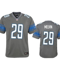 Detroit Lions Rashaan Melvin Steel Color Rush Game Jersey - Robokeg