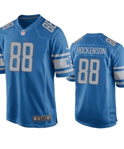 Detroit Lions T.j. Hockenson 2019 Nfl Draft Blue Game Jersey - Robokeg