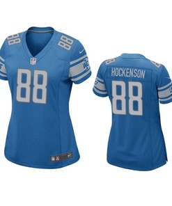Detroit Lions T.j. Hockenson 2019 Nfl Draft Blue Game Womens Jersey - Robokeg