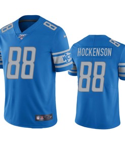 Detroit Lions T.j. Hockenson Light Blue 100th Season Vapor Limited Jersey - Robokeg