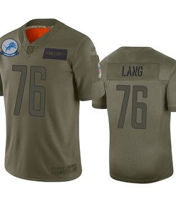 Detroit Lions T.j. Lang Camo 2019 Salute To Service Limited Jersey - Robokeg