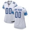 Detroit Lions Womens Custom Game Jersey - White Custom Jerseys Nfl - Robokeg