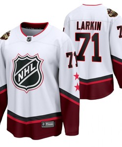 Detroit Red Wings 71 Dylan Larkin 2022 All-Star Eastern Conference White Jersey Jersey - Robokeg