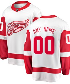 Detroit Red Wings Fanatics Branded Away Breakaway Custom Jersey - White Custom Jerseys Nhl - Robokeg