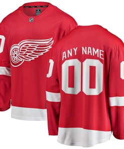 Detroit Red Wings Fanatics Branded Home Breakaway Custom Jersey - Red Custom Jerseys Nhl - Robokeg