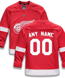 Detroit Red Wings Fanatics Branded Home Replica Custom Jersey - Red Custom Jerseys Nhl - Robokeg