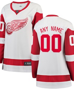 Detroit Red Wings Fanatics Branded Womens Away Breakaway Custom Jersey - White Custom Jerseys Nhl - Robokeg