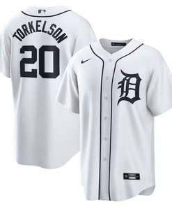 Detroit Tigers #20 Spencer Torkelson Home Replica Jersey - White Jersey - Robokeg