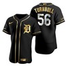 Detroit Tigers #56 Spencer Turnbull Mlb Golden Brandedition Black Jersey Gift For Tigers Fans - Robokeg