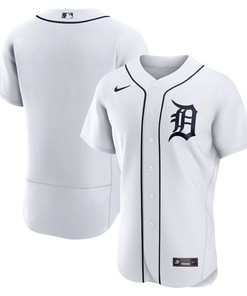 Detroit Tigers Home Logo Team Elite Jersey - White - Robokeg