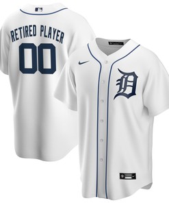 Detroit Tigers Home Pick-a-player Retired Roster Replica Jersey - White Custom Jerseys Mlb - Robokeg